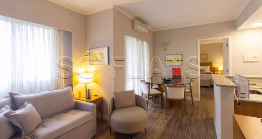 Flat Clarion Faria Lima disponível para venda com 57m², 01 dorm e 02 vagas  de garagem