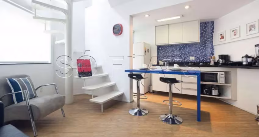 Flat Palazzo Gritti 48m² 1 dormitório e 1 vaga disponível para locação na Vila Nova Conceição.