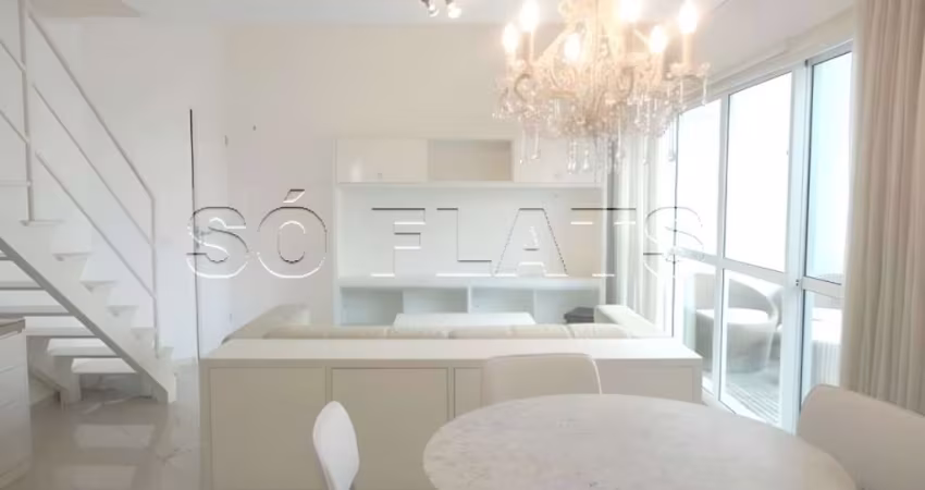 Blue Loft na Vila Nova Conceição com 1 dorm e 1 vaga disponível para locação