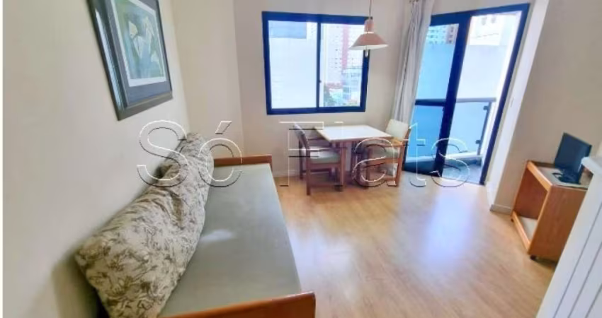 Flat no Jardim Paulista para locação, próximo a Avenida 9 de Julho e Shopping Pamplona.