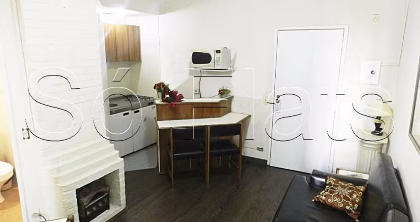 Flat disponível para locação com ótima localização no Jardim Paulista, próx a Avenida Paulista.