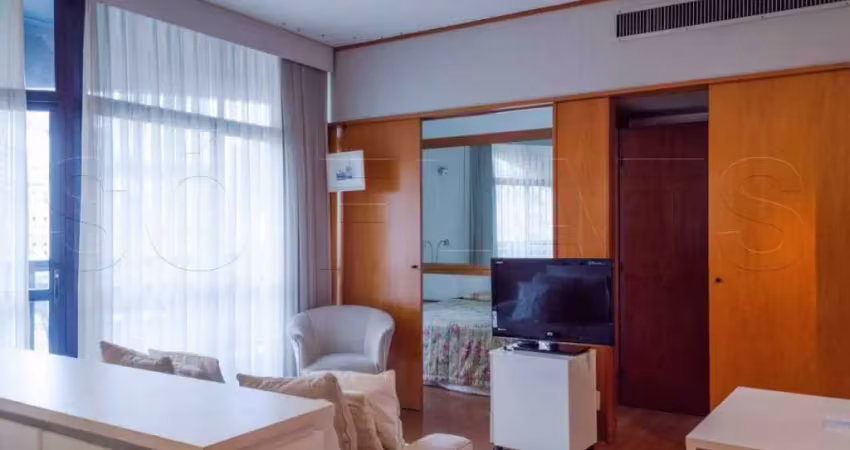 Flat Address com 42m², 1 dormitório e 1 vaga de garagem para locação no Itaim Bibi.