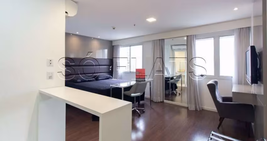 Flat na Olímpia disponível locação na Vila Olímpia próximo a Avenida Faria Lima.