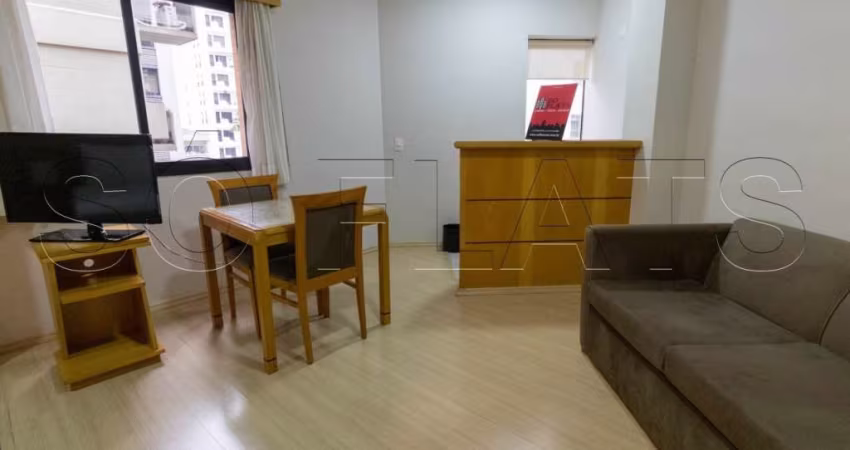 Flat no Jardim Paulista próximo a Avenida 9 de Julho e Shopping Pamplona disponível para locação.