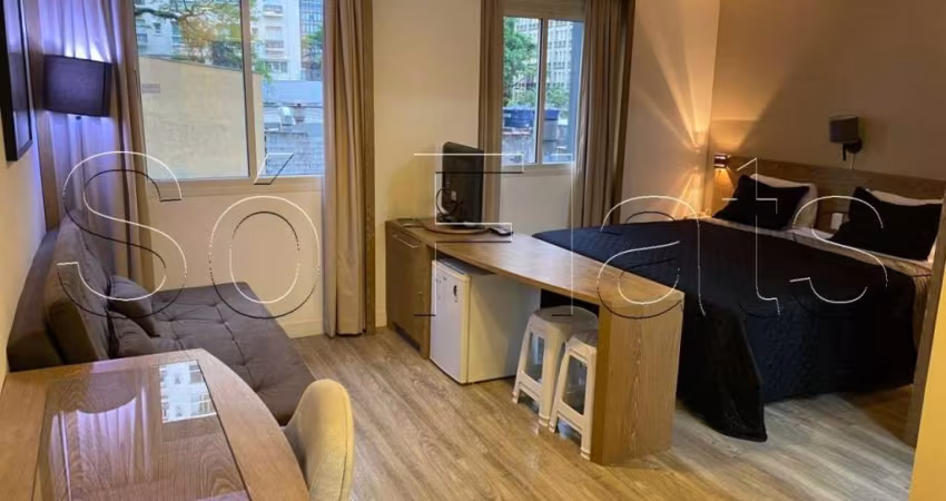 Flat Wyndham Paulista disponível para venda com 27m², 01 dorm e 01 vaga de garagem