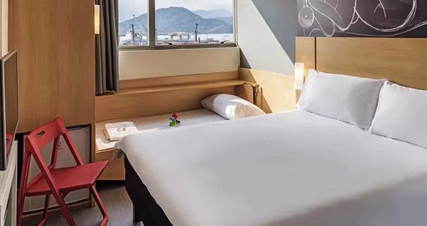 Flat Ibis Santos Valongo disponível para venda com 19m², 01 dorm