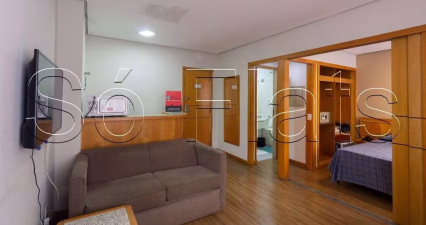 Flat no Jardim Paulista próximo a Avenida 9 de Julho disponível para locação