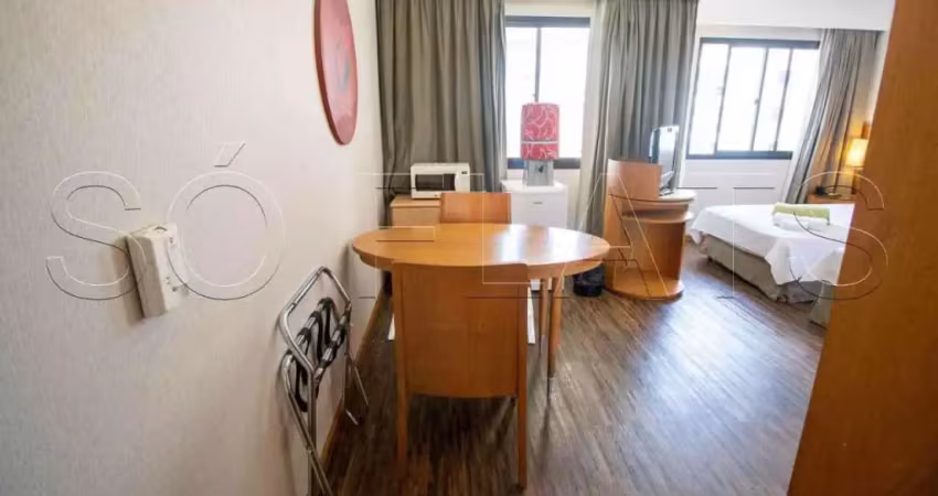 Flat Slaviero Moema 26m² 1 dormitório 1 vaga de garagem, disponível para locação.