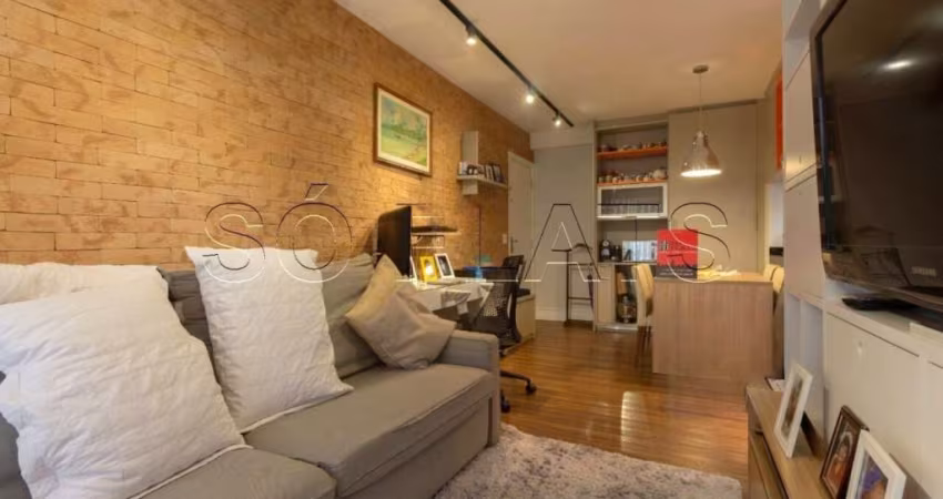 Flat no Itaim Bibi com 1 dormitórios, 50m² e 1 vaga de garagem disponível venda