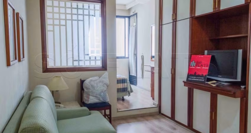 Flat Poeta Drummond com 1 dormitório e 1 vaga de garagem no jardim Paulista