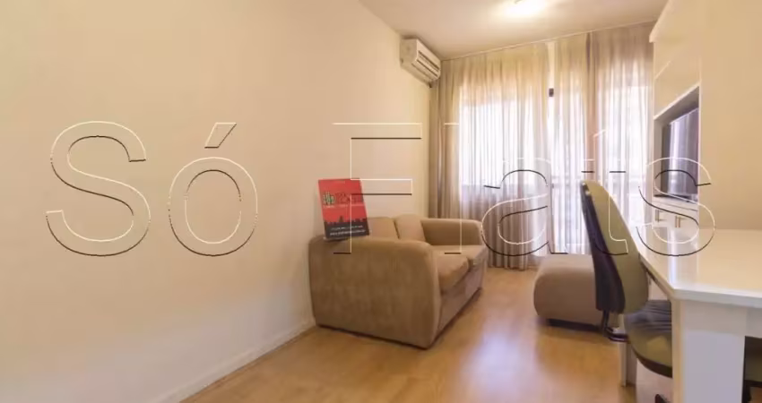 Apartamento no grand mercure itaim disponível para locação contendo 35m², 1 dormitório e 1 vaga