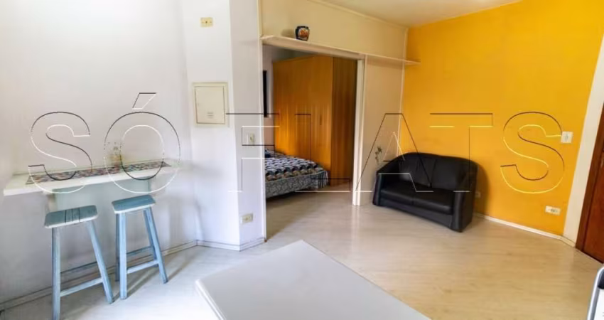 Flat apartamento Griffes com 1 dormitório e 1 vaga disponível para locação no Morumbi