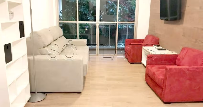 Apartamento mobiliado na Vila Nova Conceição 2 dormitórios total 65m²