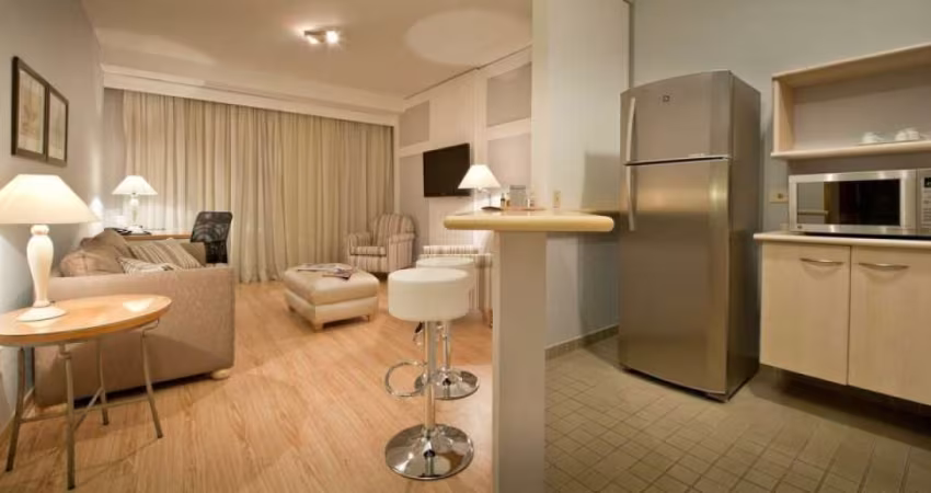 Apartamento totalmente mobiliado à venda em Alphaville.