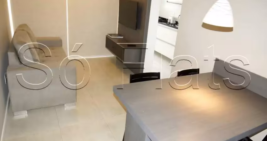 Apartamento disponível para locação no residencial code berrini, com 44m², 1 dormitório e 1 vaga.