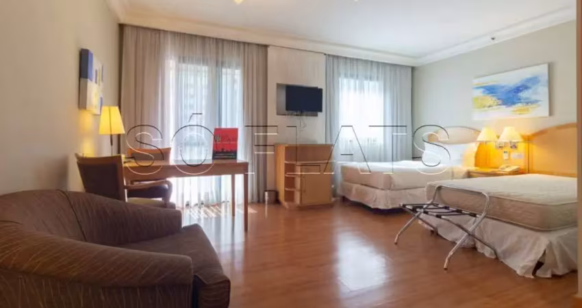 Apartamento no tryp higienópolis com 33m², 1 dormitório e 1 vaga disponível locação.
