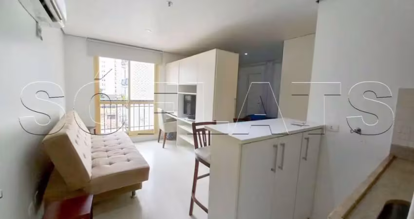Flat jardins metropolis com 27m², 1 dormitório e 1 vaga disponível para locação.