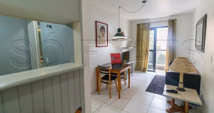 Flat no Jardim Paulista disponível para locação, próximo a Av. 9 de Julho e Shopping Pamplona.