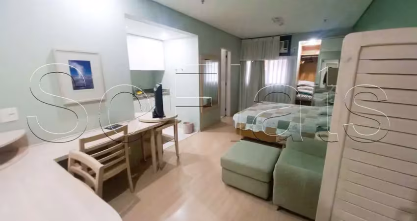 Flat mercure nações unidas, disponível para venda com 27m² e 01 vaga de garagem