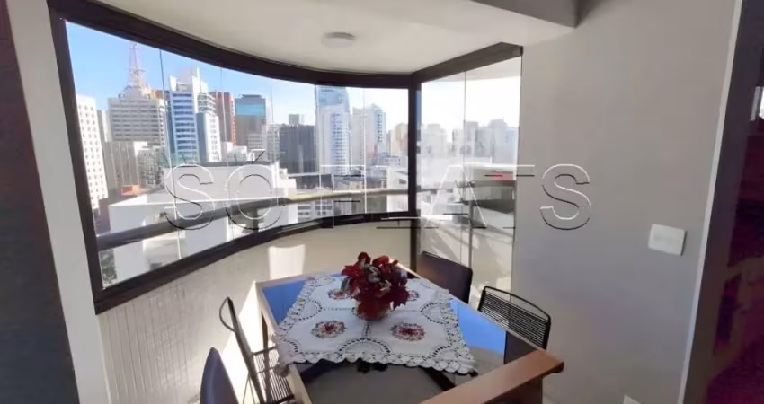 Flat Paulista Wall Street disponível para venda com 51m², 01 dorm e 01 vaga
