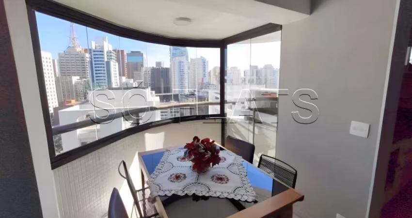 Flat Paulista Wall Street disponível para venda com 51m², 01 dorm e 01 vaga