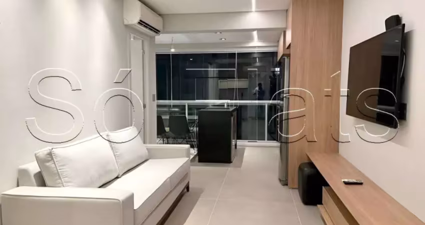 Apartamento na vila olímpia com 01 dormitório e varanda gourmet