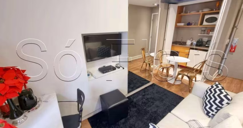 Flat Transamérica Jardins disponível para venda com 28m², 01 dorm  e 01 vaga de garagem