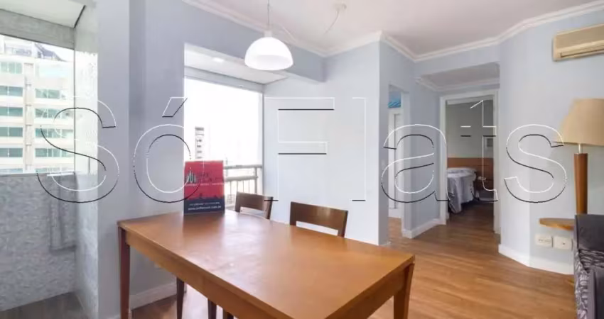 Flat disponível para locação nos Jardins, próximo a Avenida Paulista e Shopping Frei Caneca.