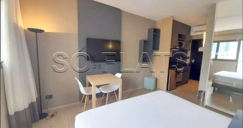 Studio mobiliado disponível para venda com 29m², 01 dormitório e 01 vaga