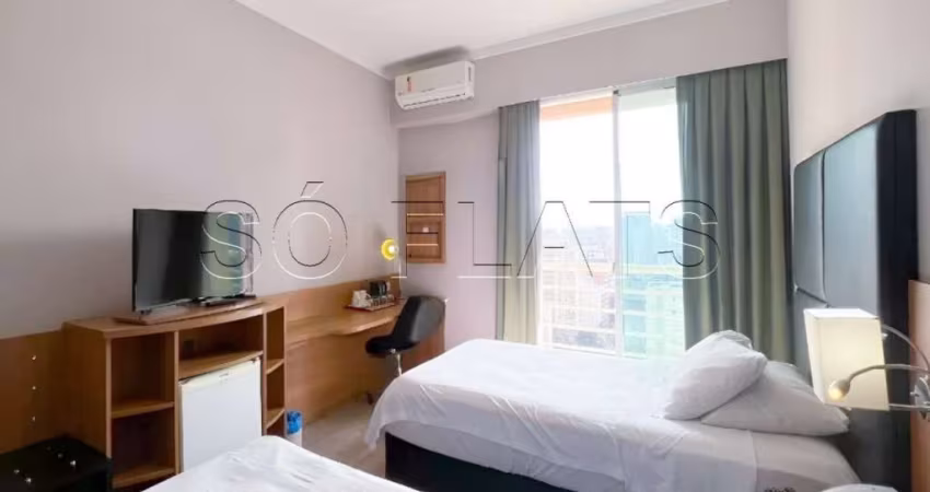Studio no Comfort Ibirapuera contendo 26m², 1 dormitório e 1 vaga disponível para locação.
