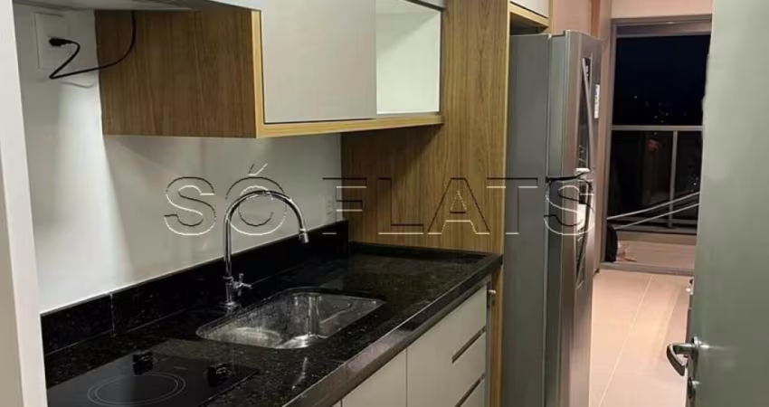 Flat lindo no Brooklin próximo da Avenida Adolfo Pinheiro, disponível para locação.
