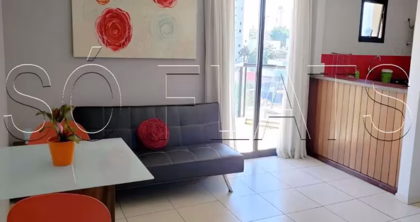Flat disponível para locação no Space Valley contendo 48m², 1 dormitório e 1 vaga de garagem.
