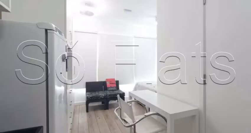 Flat estilo studio disponível para locação contendo 25m² e 1 dormitório próx do hospital são paulo.