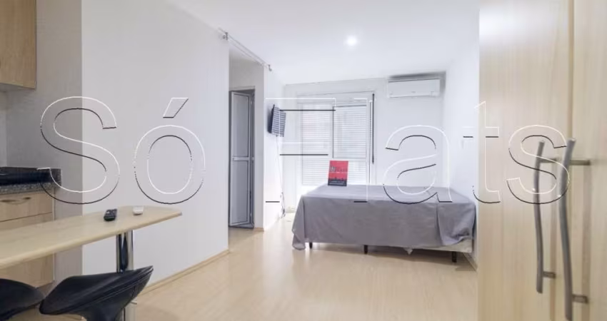 Apto no Studio Home Bela Cintra com 27m², 1 dorm e 1 vaga disponível para locação na Bela Vista.