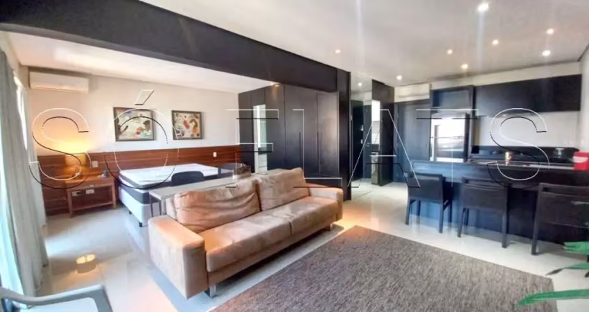 Apartamento disponível para locação no le bougainville contendo 54m², 1 dorm e 1 vaga de garagem.