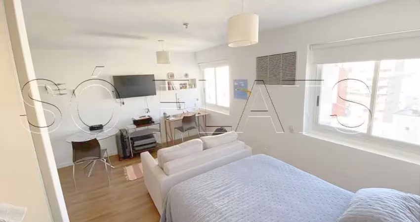 Flat transamérica international plaza disponível para venda com 26m² e 01 vaga de garagem
