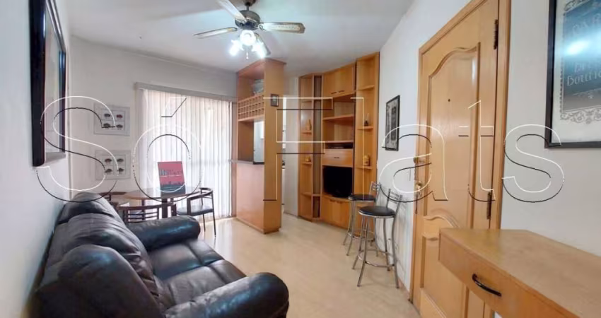 Flat Royal Ibirapuera Park com 40m², 1 dormitório e 1 vaga de garagem disponível para locação