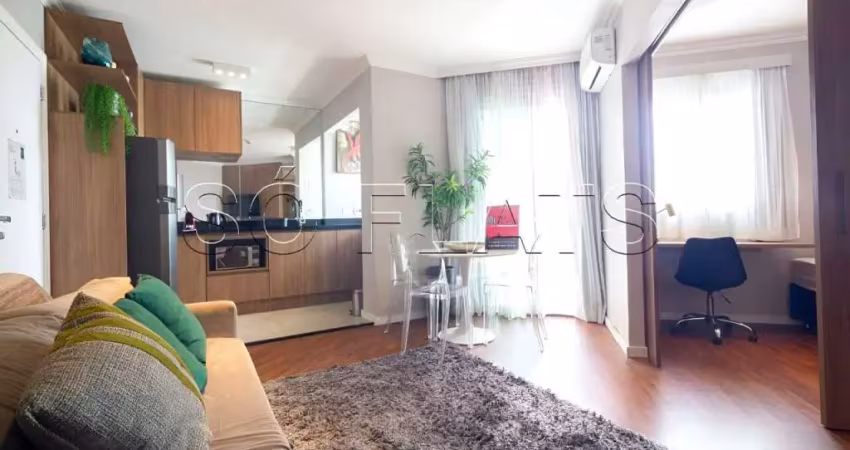 Lindo flat no estilo residence com serviços, 02 dorms nos jardins