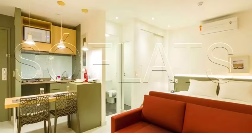 Flat transamerica jardins disponível para venda com 28m², 01 dorm e 01 vaga de garagem
