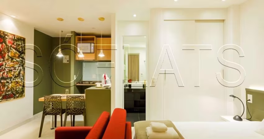 Flat Transamerica Jardins disponível para venda com 28m², 01 dorm e 01 vaga de garagem