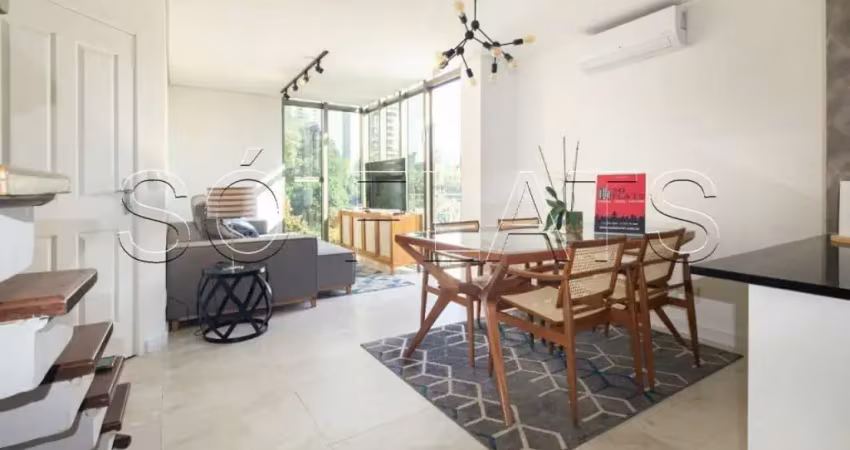Residencial taj tower panamby, disponível para locação com 60m², 01 dormitório e 02 vagas.