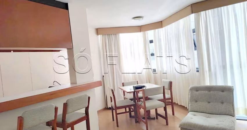 Flat Baden Baden disponível para venda com 56m², 01 dorm e 01 vaga de garagem