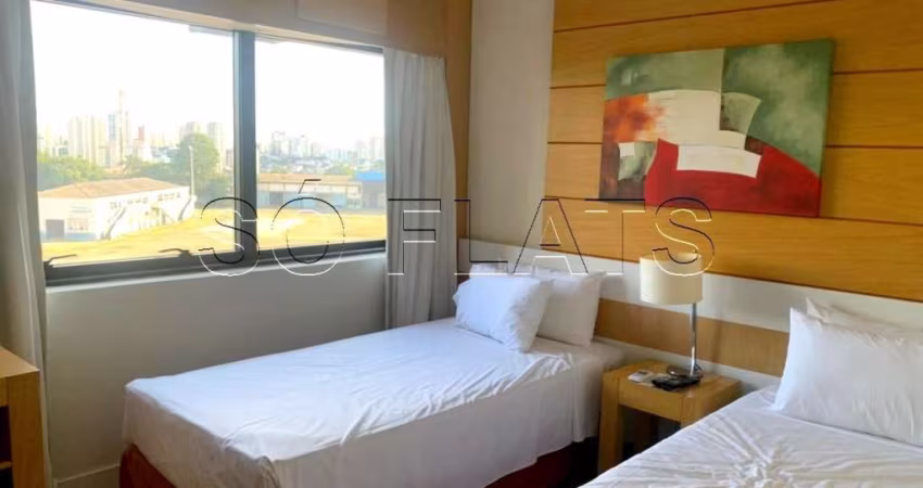 Apto no Nobile Hotels Congonhas contendo 29m², 1 dormitório e 1 vaga para locação no Campo Belo.