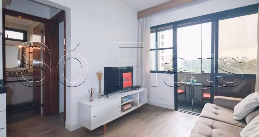 Apartamento totalmente mobiliado à venda no Morumbi.