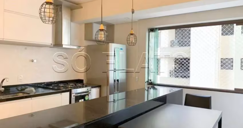 Apto no ritz disponível para locação com 48m², 1 dormitório e 1 vaga próximo da avenida santo amaro.