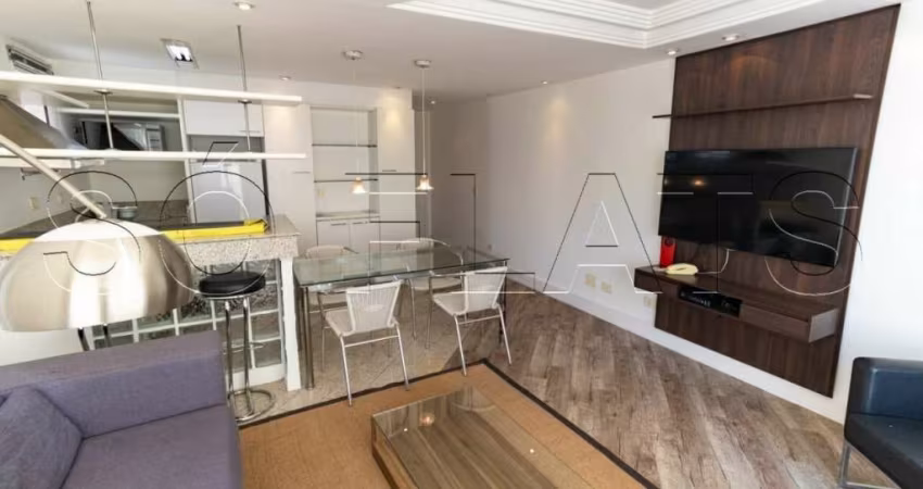 Flat na Vila Olímpia, próximo da a Av Santo Amaro e Av Brigadeiro Faria Lima