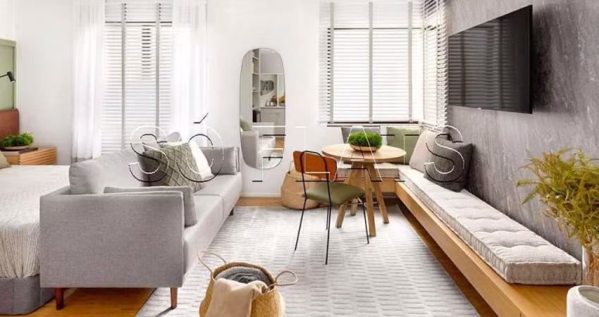 Flat Transamerica Jardins, disponível para venda com 42m², 02 dorms e 01 vaga