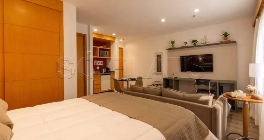 Flat Transamérica Jardins disponível para venda com 28m² e 01 vaga de garagem