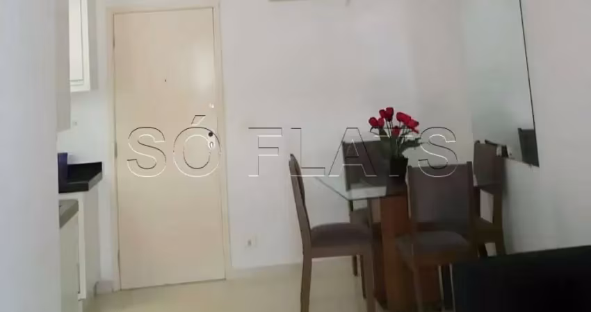 Flat no saint paul localizado no bairro jardim paulista com 42m² 1 dorm. e 1 vaga, para locação.