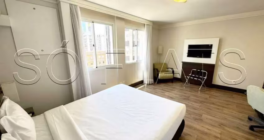 Apartamento no Brooklin totalmente mobiliado.
